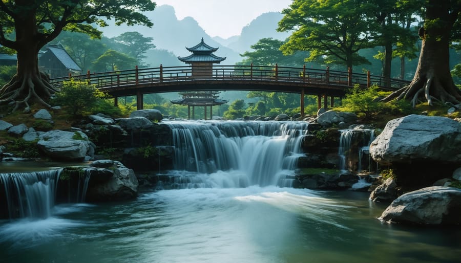 Woman creating budget plan with notebook and laptop at home